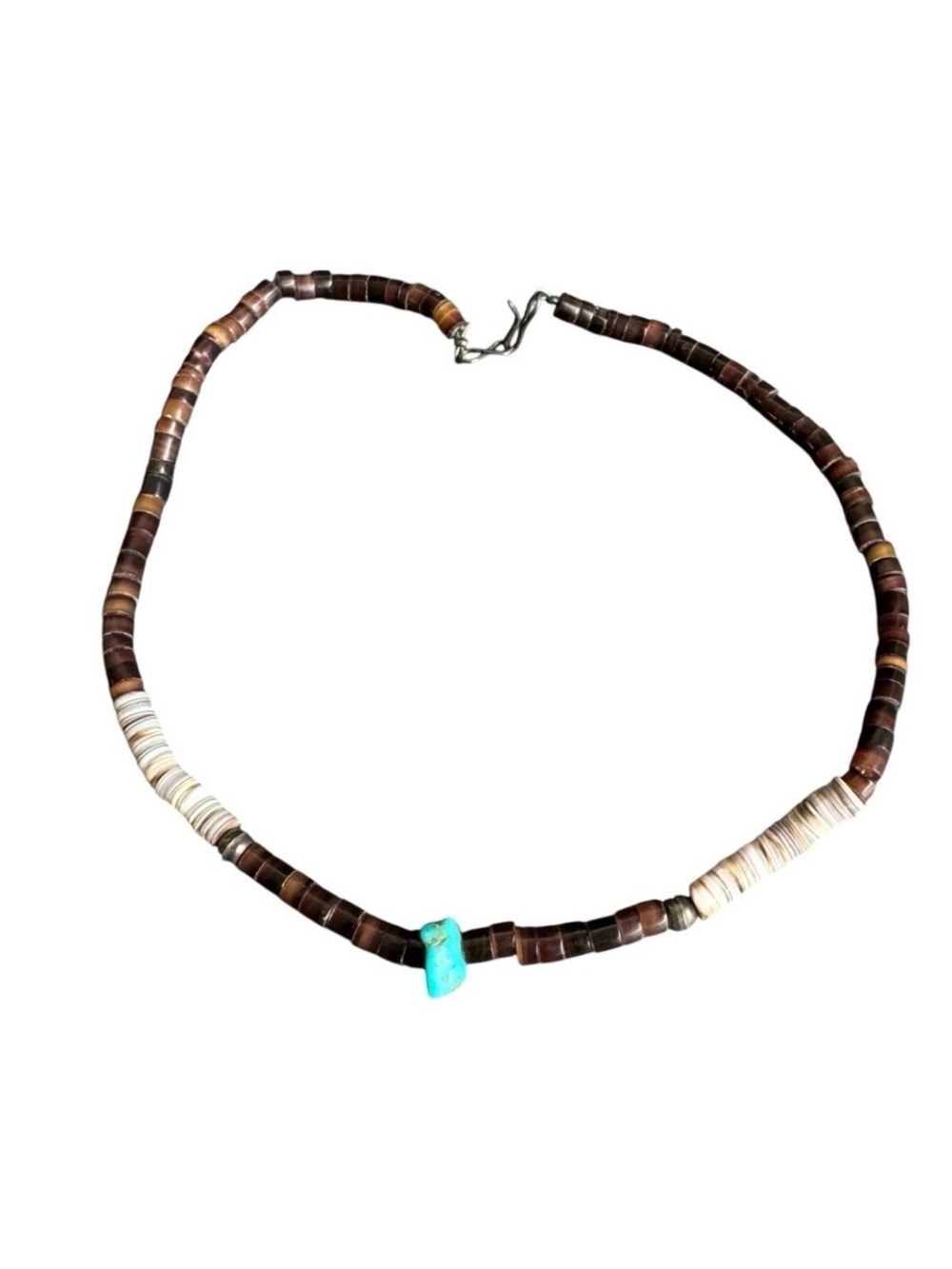 Vintage Heishi Bead Necklace Turquoise Nugget‎ Native American Southwest Western